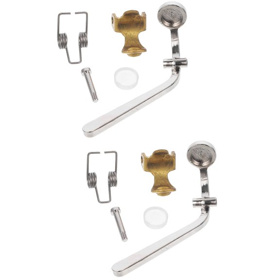 WORGEOUS 2 pcs  Durable Trombone Bond Watergate Key Accessory for Trombone (Silver)