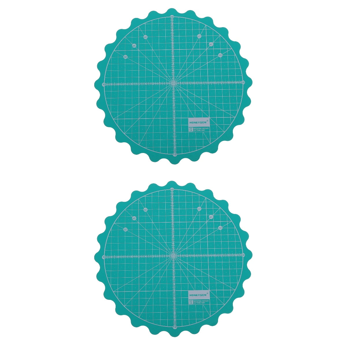 WORGEOUS 2 pcs Fabric Rotary Mat Quilt Fabric Doing Craft Sewing Projects Rotating Mat