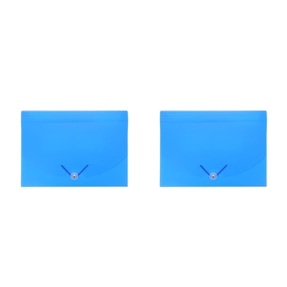 YSNOOWE Blue A4 Document Folder for Paper and Receipts