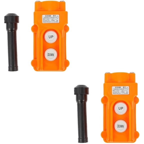 Mobutofu Durable Orange Crane Controller for Lifter Up-Down Control 2Pcs