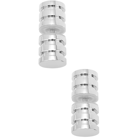 WORGEOUS 2-Pack Silver Invisible Door Handle Embedded Wardrobe Pull Handles for Cabinets and Furniture