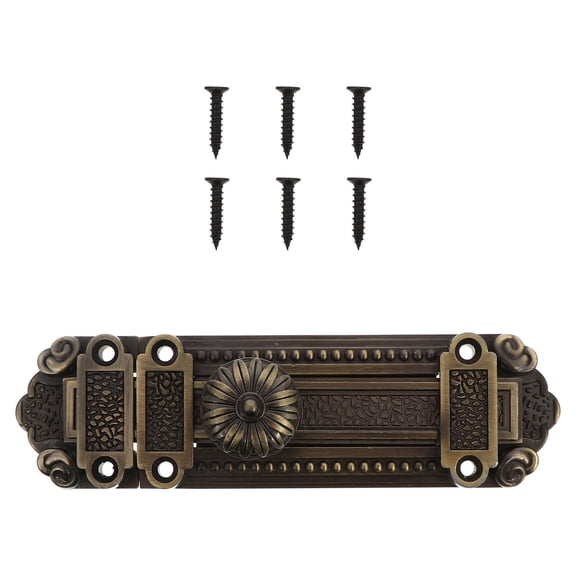 WORGEOUS 2 pcs Zinc Alloy Antique Door Window Latch Vintage Security Sliding Bolt Lock