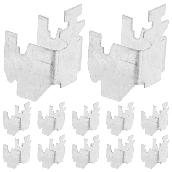 WORGEOUS  20 Pcs File Cabinet Buckle Shelves Shelf Brackets Bookshelves Silver