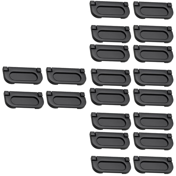 WORGEOUS 20 Pcs Flush Pull Ring Handles Furniture Grip for Drawers Cabinet Sliding Door