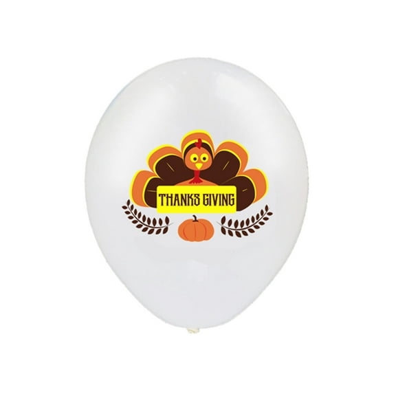 WORGEOUS 20 Pcs Foil Balloons Thanksgiving Day Turkey Printed