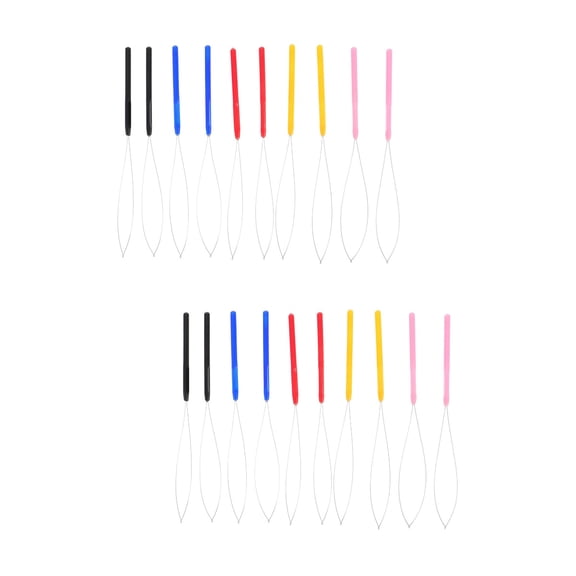 YSNOOWE Dreadlocks Knitting Needles Assorted Color for Salon Use 20Pcs