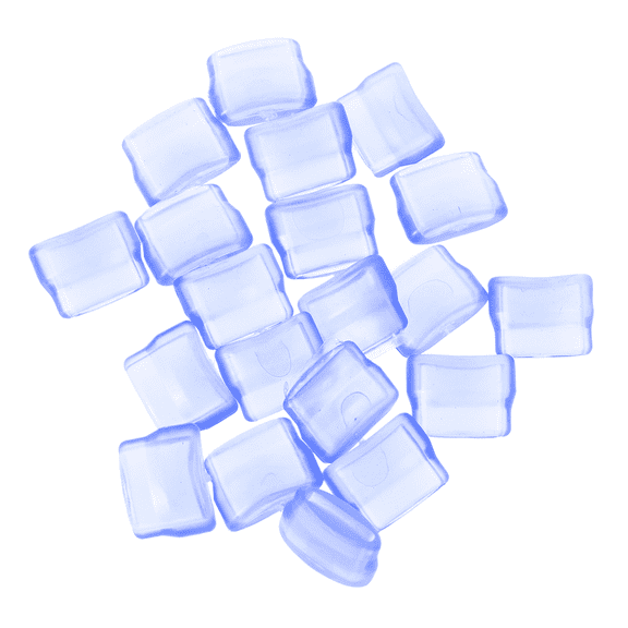 WORGEOUS 20 Pcs Pvc Cap Replacement Accessories Glue Bottle Sharp Mouth Nail Art Dispensing Transparent