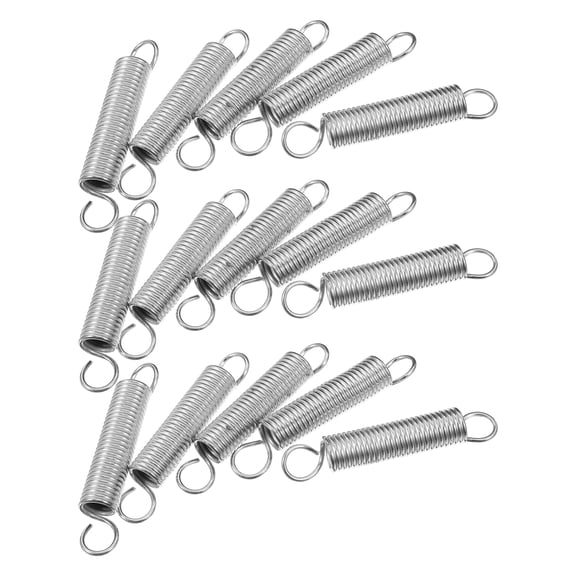 WORGEOUS 20 Pcs Small Springs Kit Extension for Crafting Compression Silver