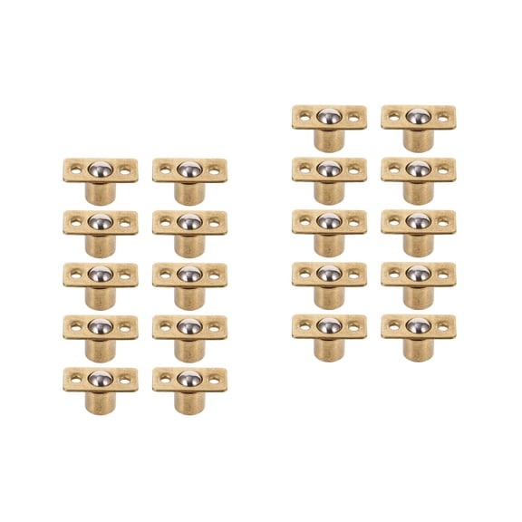 WORGEOUS 20 pcs Copper Closet Door Spring Ball Catch Furniture Lock Accessories Parts