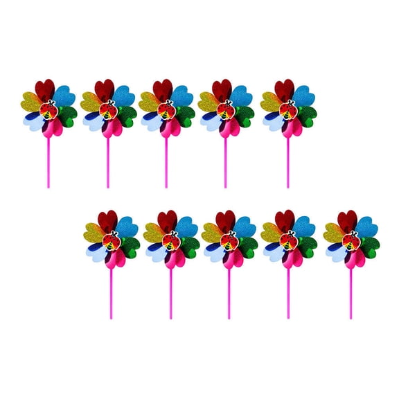 WORGEOUS 20 pcs  Decorative Windmills Colorful Wind Spinners Ornaments (Random Style)