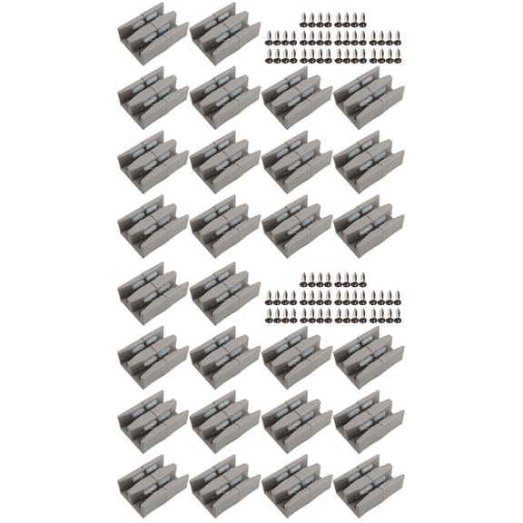 WORGEOUS 20 pcs Glass Sliding Door Guides Glass Door Slider Portable Shower Door Guides