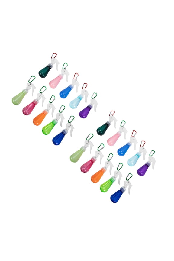 20 pcs Perfume Spray Empty Bottles Multi-purpose Bottles with Keychains