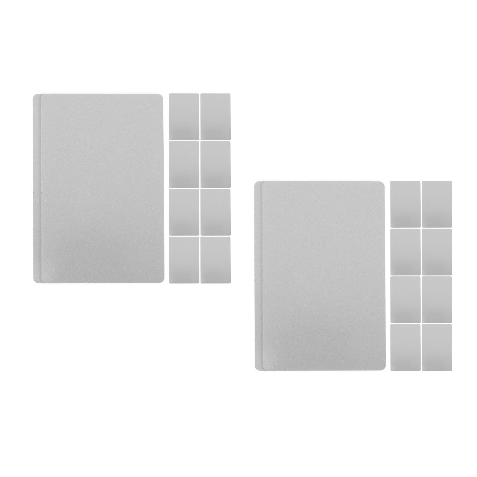 ADDHAT  20 pcs Engraving Business Cards Sublimation Metal Blank Cards Products