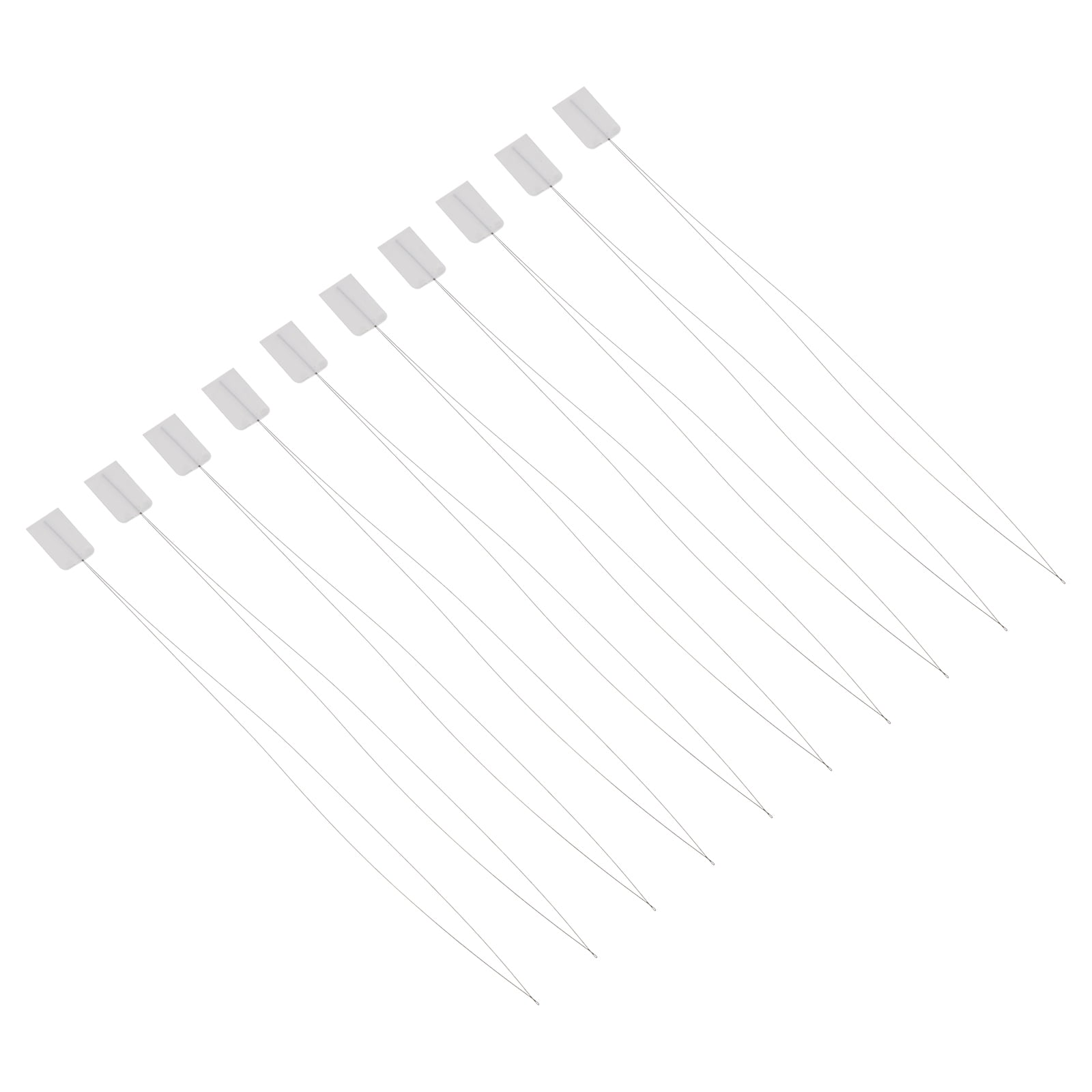 WORGEOUS 20 pcs Superfine Beaded Needles Central Opening DIY Needles for Bead Threading