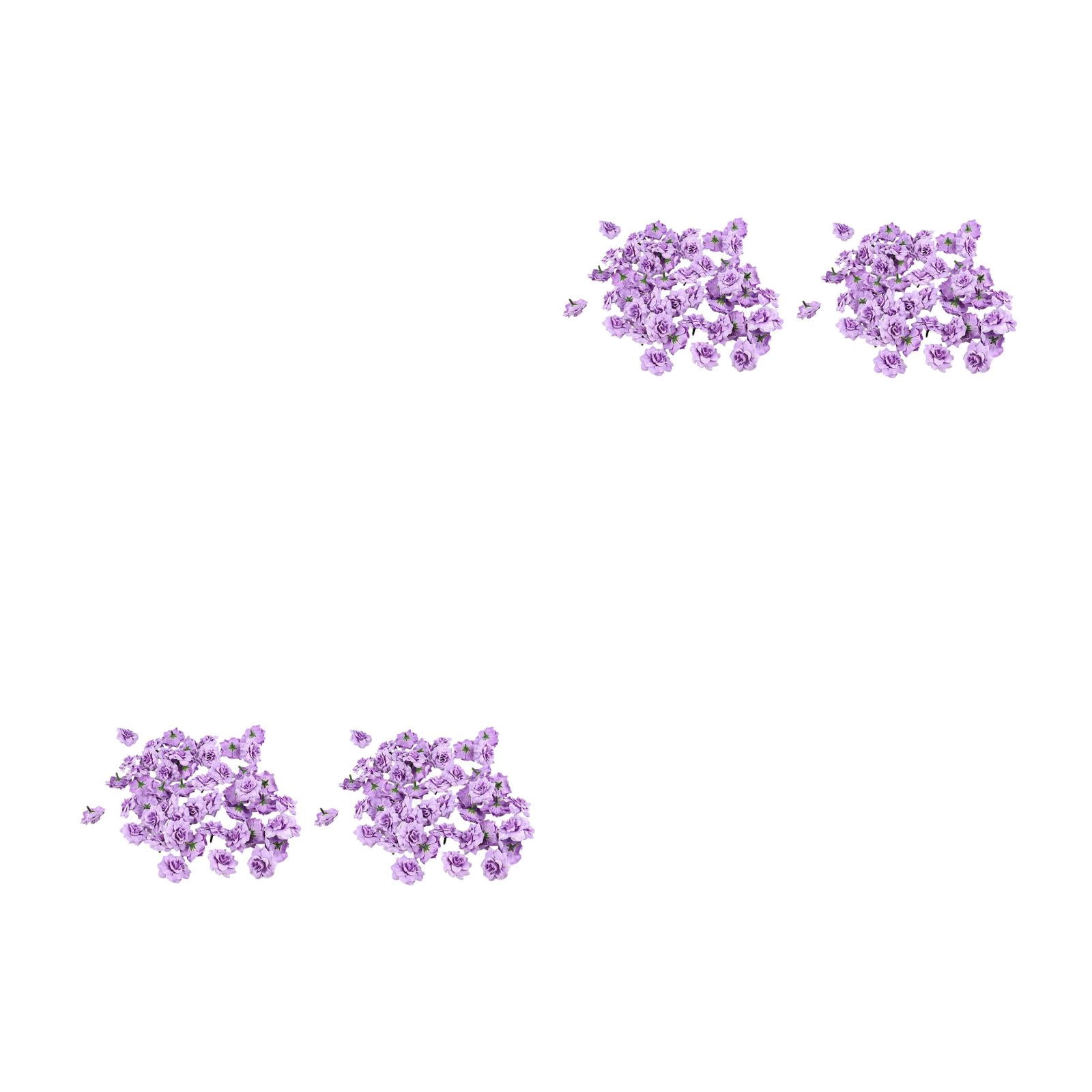 WORGEOUS 200 Pcs Artificial Flowers, Stemless Rose Flower, Artificial ...