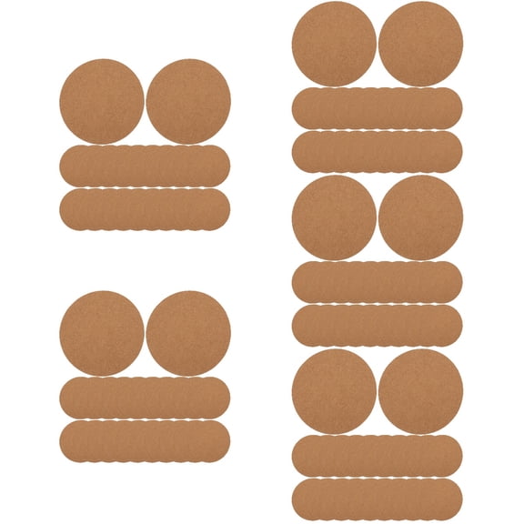 WORGEOUS 200 Sheets Round Cardboard Painting Boards Blank Paperboard Hardboards for Art Projects and Drawing Supplies