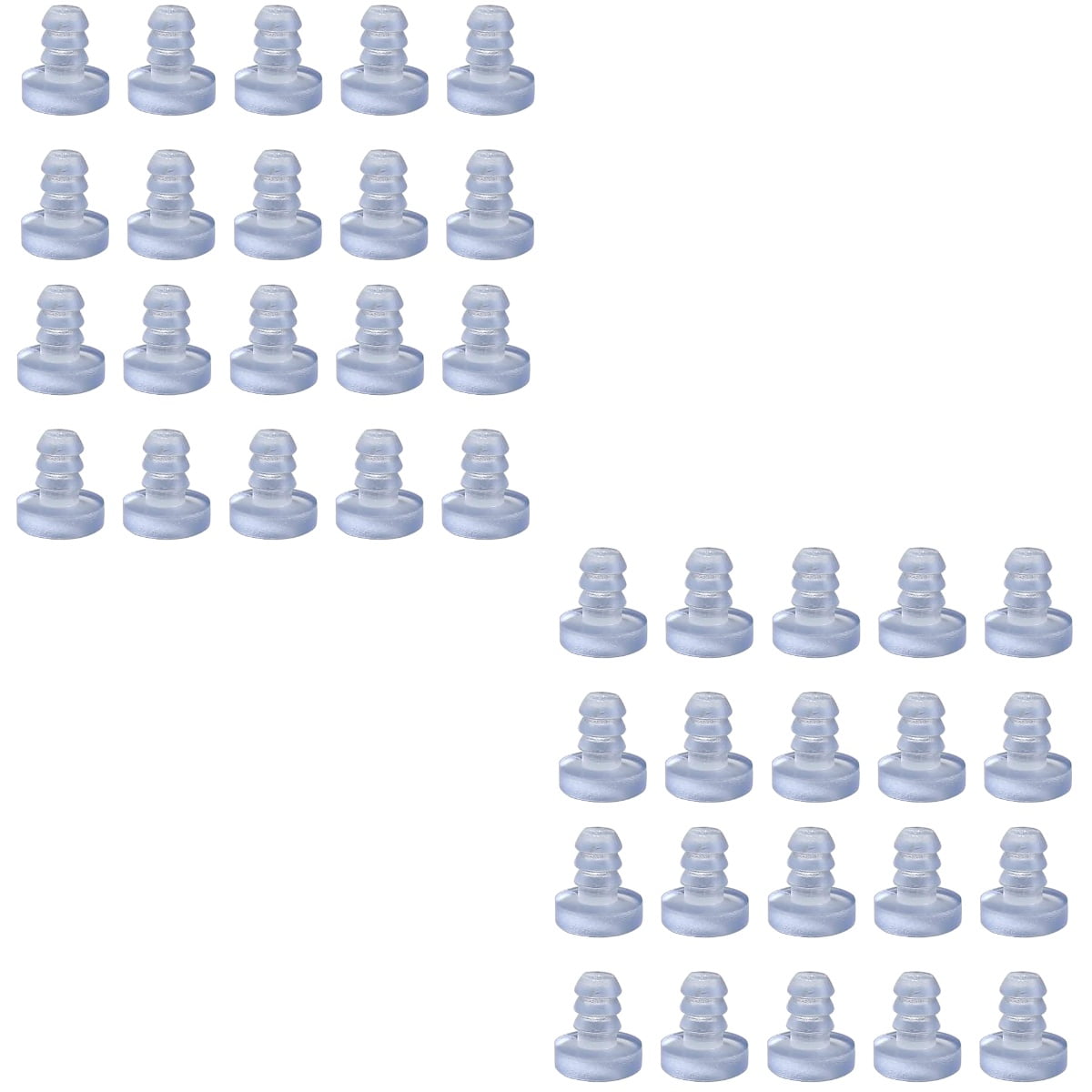 WORGEOUS 200 pcs Desktop Bumpers Clear Rubber Spacers Anti Collision ...