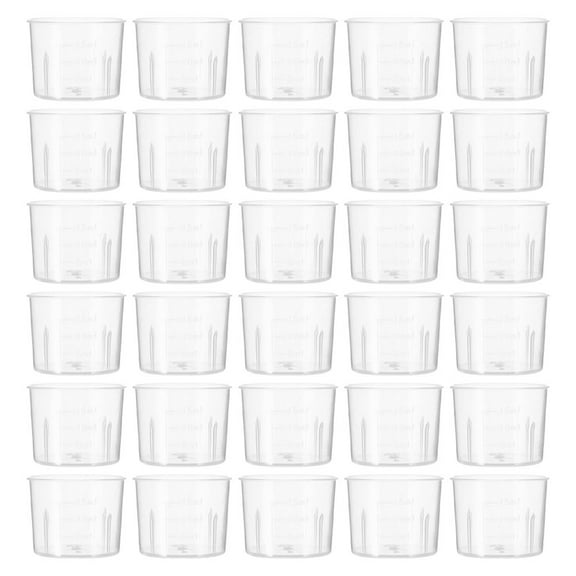 WORGEOUS 200pcs Measure Cups Clear Epoxy Cups Pigment Cups Small Graduated Cups For Lab Crafts 15ml