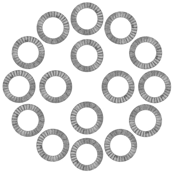 WORGEOUS 20Pcs Wedge Locking Washer Set M10 Heavy Duty Anti-Loose Lock Washers For Screws And Bolts For Secure Fastening In Industrial And Home Applications Silver