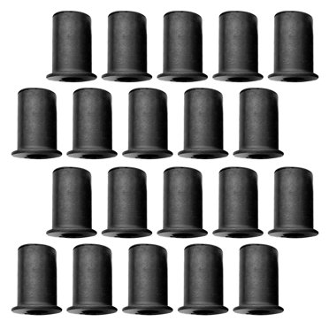 TXDashcovers 5/16" Rubber Well Nuts - For 5/8" Hole, .015-.156 Grip Range (15 Pack)