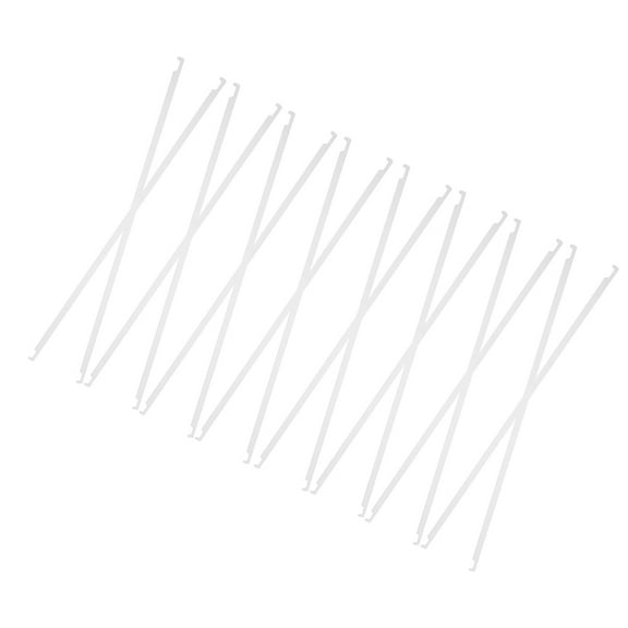 WORGEOUS 20pcs Hanging File Bars Hardware with Hook File Folder Metal Hanger Receipts Organizer for Office Supplies Desk and Wall