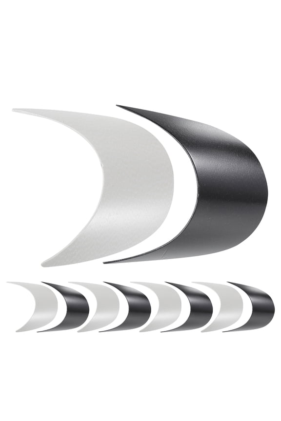 20pcs Plastic Hat Visor DIY Sun Visor Brim Hat Sun Protection Visor Brim for Replacement