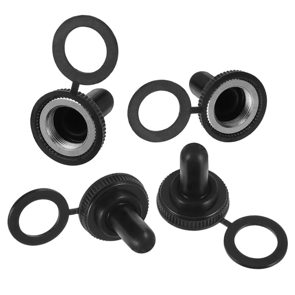 FUTUREORYY 20pcs Black Toggle Switch Cap Plastic for Weatherproof Applications