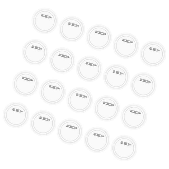 WORGEOUS 20pcs Unfinished Badges DIY Making Craft Buttons DIY Blank Badge Buttons DIY Badge Buttons Pin Making Materials Empty Acrylic Badge Parts