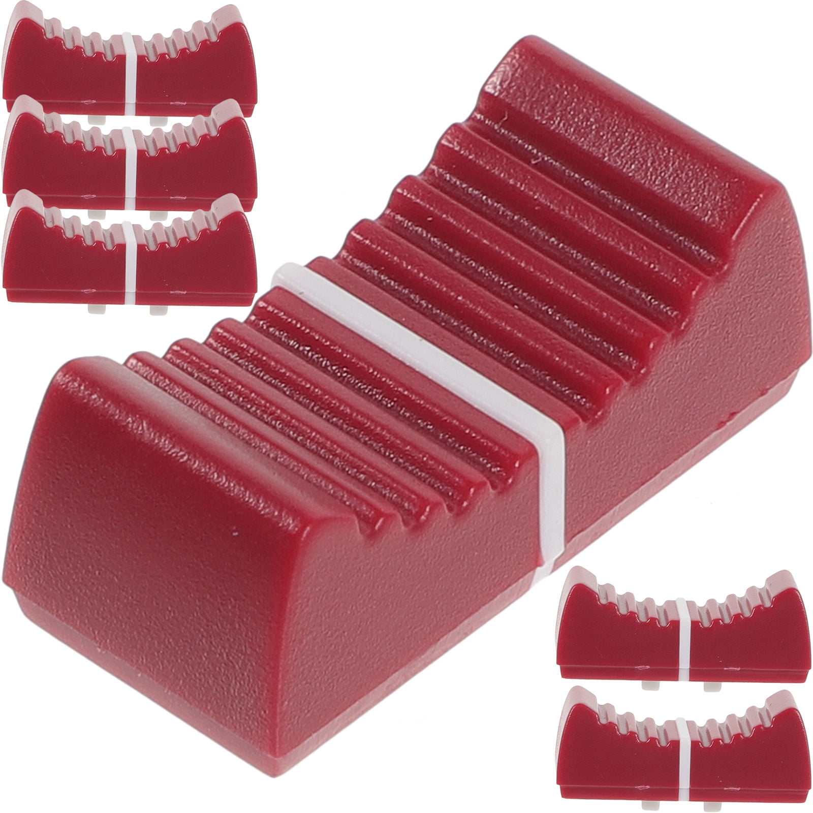 WORGEOUS 24-Pack Flat Push Straight Slide Potentiometer Knobs Replacement Caps for Potentiometer Shafts