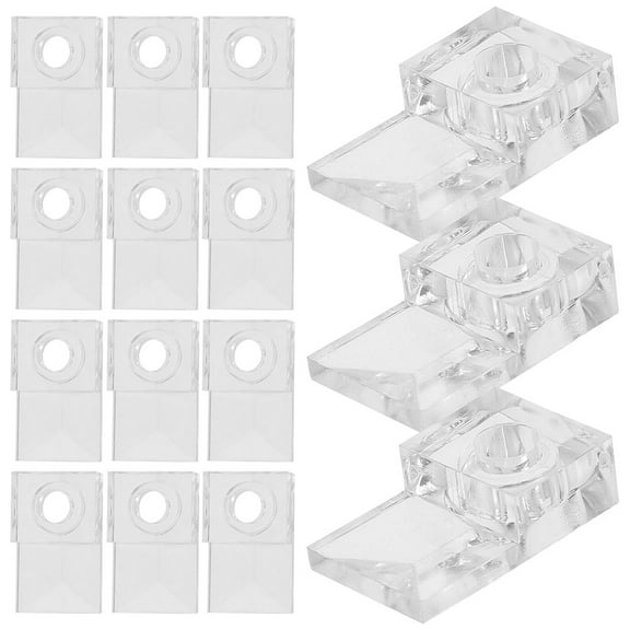 WORGEOUS 25 Sets Heavy Duty Mirror Clips Mirror Holder Clips Clear Plastic Mirror Holders Mirror Mounting Clips For Wall Mounting Wardrobe Glass