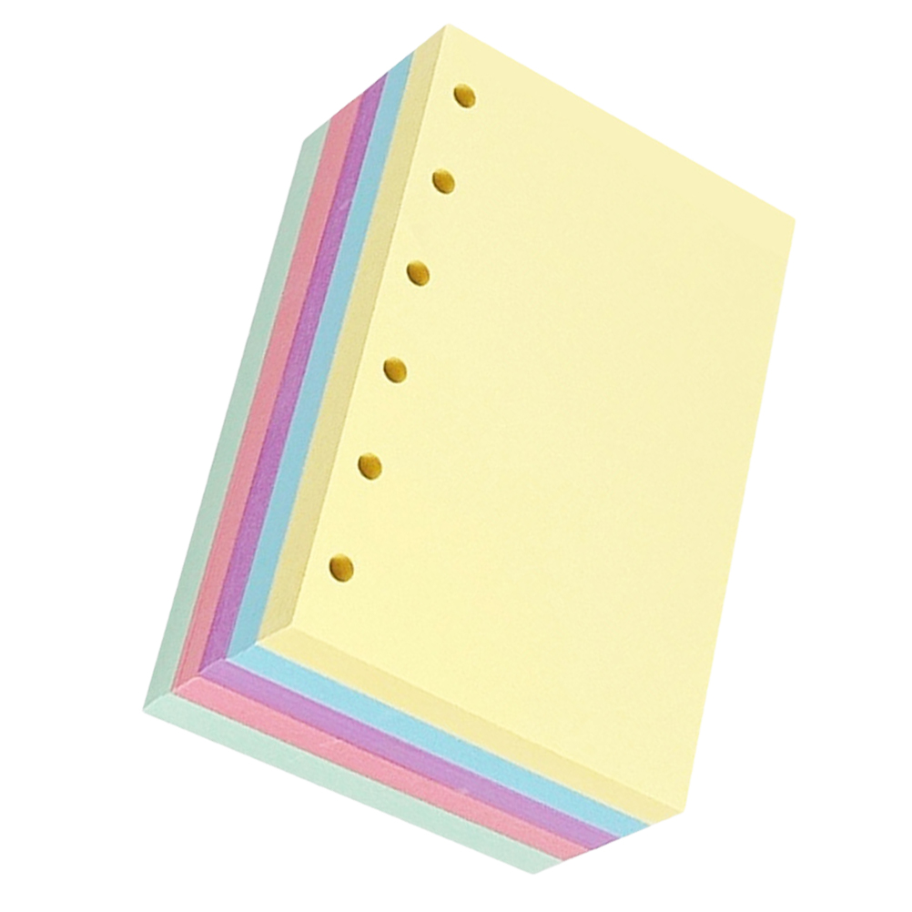 WORGEOUS 250 Pages Refillable Planner Binder Colored Loose Leaf Paper ...