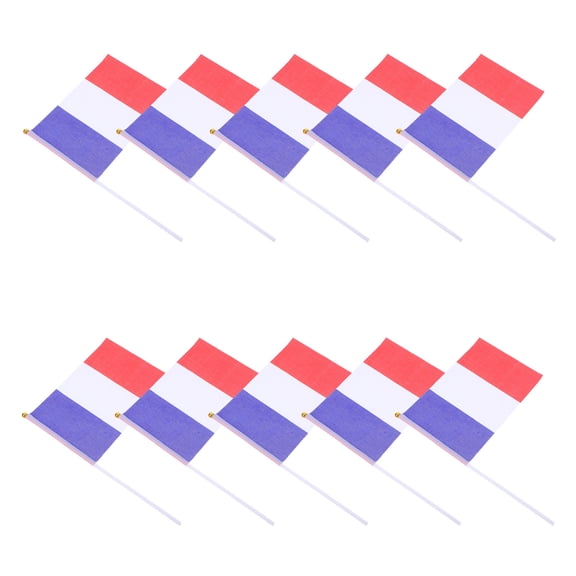 WEUVEB Home Decor French Small Flag Polyester 25pcs
