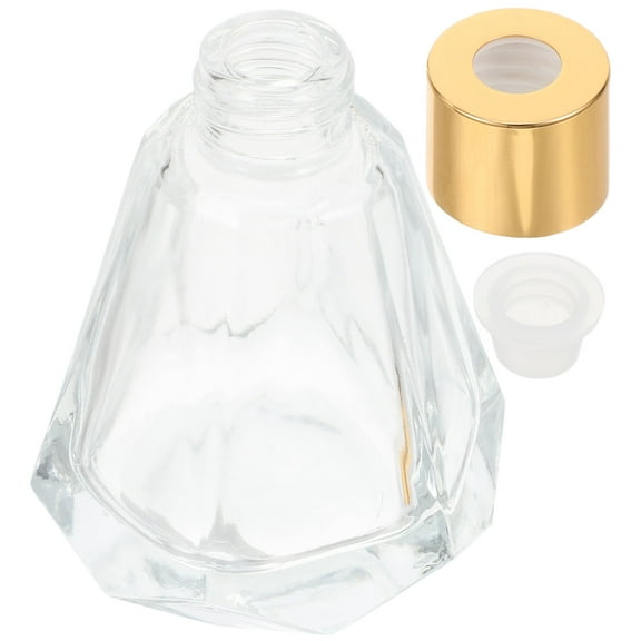 WORGEOUS 2PCS Stylish Empty Diffuser Bottles Aromatherapy Refillable Essential Oil Bottles Empty Reed Diffuser Bottles Fragrance Bottles 60ml