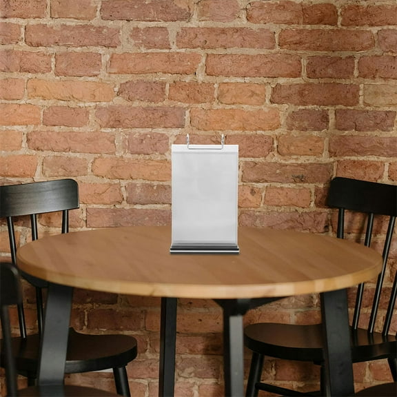 WORGEOUS 2Pcs Acrylic Flip Menu Stand for Tabletop Use in Restaurants and Bars, Multi-Page Menu Display Holder, for Advertising and Menu Display