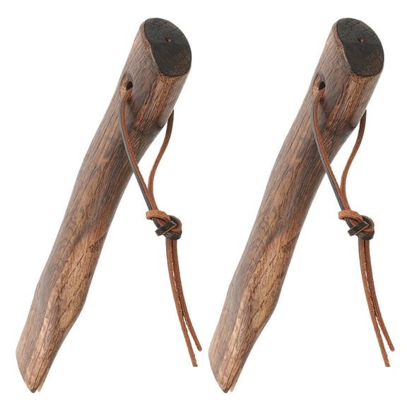 WORGEOUS 2Pcs Axe Handle Replacement Wooden Axe Handle Grip Axe Wooden Handle Replacement Axe Accessory