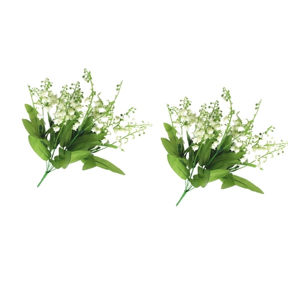 BESTYASH Beautiful Green Simulation Bellflower Bouquet for Wedding Decor 2Pcs