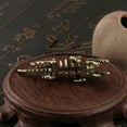 thumbnail image 1 of WORGEOUS 2Pcs Golden Brass Dinosaur Keychain for Pendant and Buckle, 1 of 8