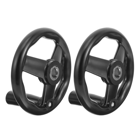 HINTRMENT Round Handwheel Black Bakelite 2Pcs