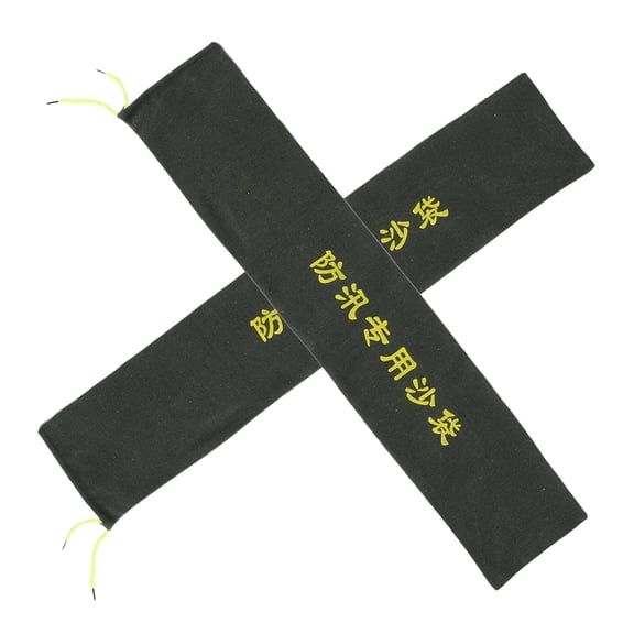 BESTYASH 2-Pack Reusable Heavy Duty Canvas Flood Barrier Sandbags Water Stopper for Home