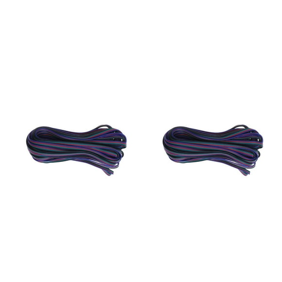 WORGEOUS 2pcs 10M Durable LED Weld-free Connection Line for RGB Strip Lamp