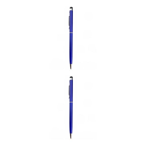 WORGEOUS 2-Pack 2-in-1 Universal Capacitive Stylus and Ballpoint Pen for Smartphones and Tablets