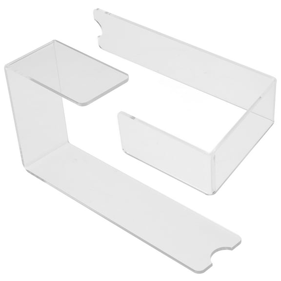 WHAMVOX 2pcs Clear High Heel Rack Holder for Sandals Display Stand Shoe Support Base Retail Store Shopping Mall