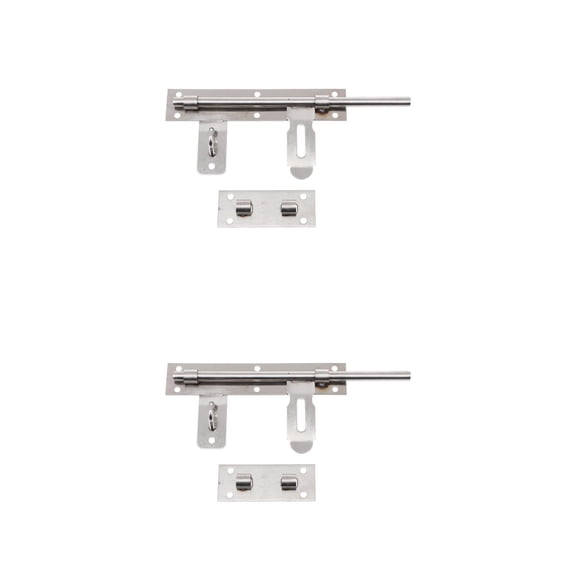WORGEOUS 2pcs Anti-theft Door Latch Warehouse Barrel Bolt Latch Sliding Door Latch for Home