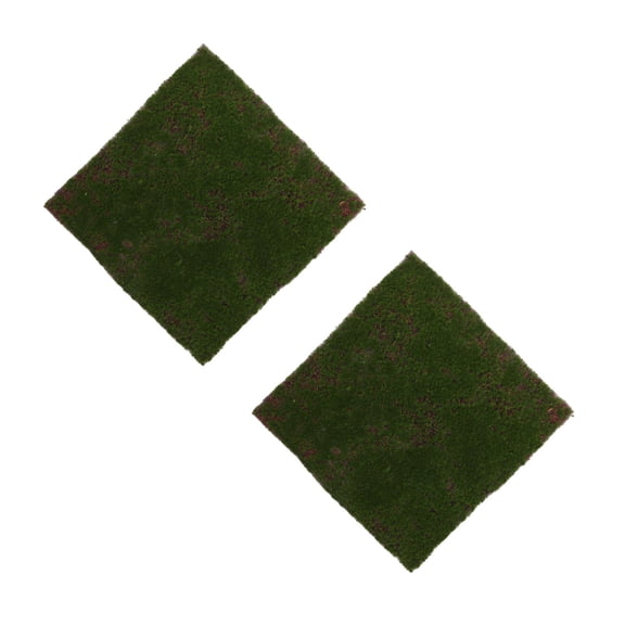 WORGEOUS 2pcs Artificial Grass Rug Fake Moss Mat Simulated Lawn Moss For Decorating Artificial Grass For Balcony Fake Moss For Fish Tank Background Faux Grass For Outdoor