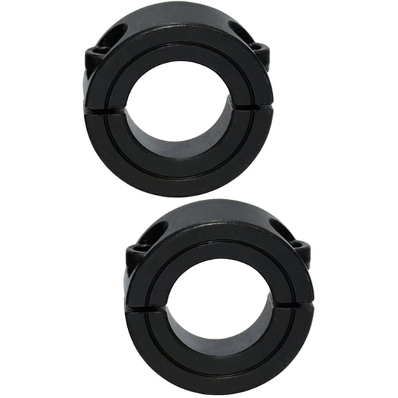 WORGEOUS 2pcs Axle Shaft Bushing Thrust Ring Screw Shaft Collar Stop Ring Split Shaft Collar