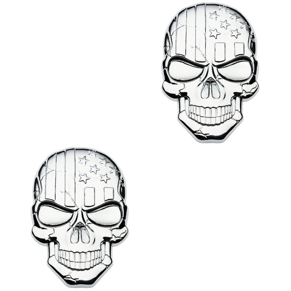WORGEOUS 2pcs Badge Stickers 3D Decorative Stickers Car Accessories