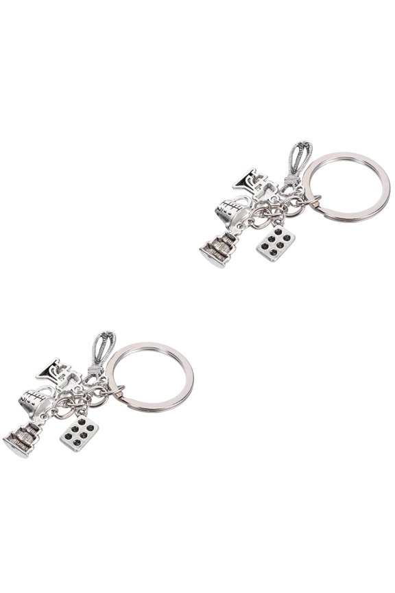 2pcs Baker Gift Keychain for Baker Life Culinary Student Gifts for Chef Cook Foodie Creative Key Ring Pendant Gifts