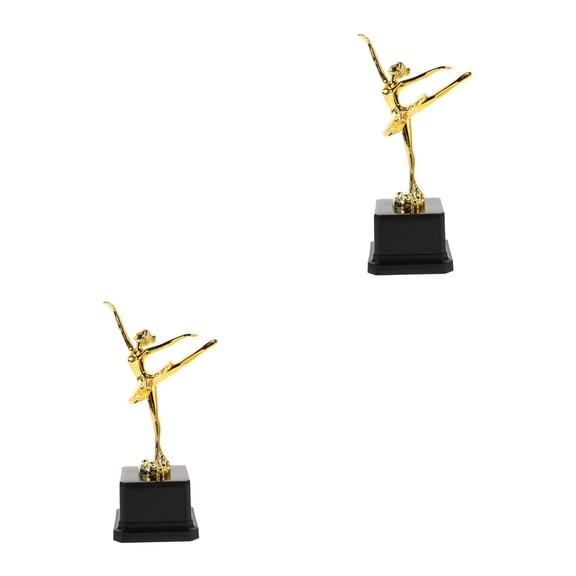 WORGEOUS 2pcs Ballet Trophy Dance Competition Dance Winner Trophy Dance Trophy For Dance Competition Student Reward Dancer Cheer Trophy