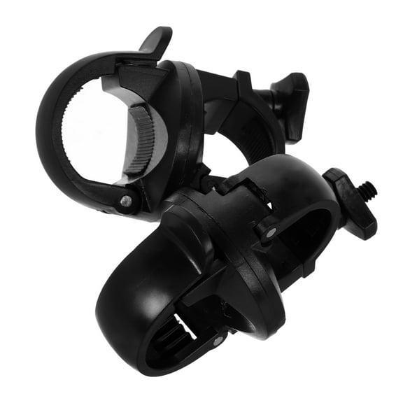 Worgeous 2pcs Universal Bicycle Flashlight Mount Bracket Holder Quick Release Bicycle Light Mounting Bracket Handlebar Light Holder for Mountain Bike