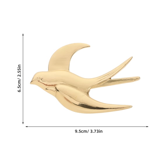 WORGEOUS 2pcs Birds Figurines Bird Wall Art Lifelike Bird 3.73X2.5 Inch Animal Sculptures 3d Hanging Ornament For Home Decor Garden Tree Bedroom Decor